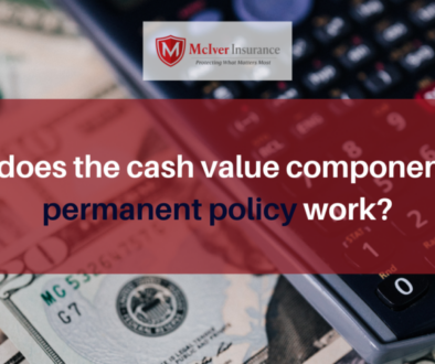 How does the cash value component of a permanent policy work