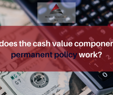 How does the cash value component of a permanent policy work